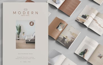 Modern Neutral Magazine Template