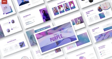 Purple Gradient Powerpoint Presentation Template
