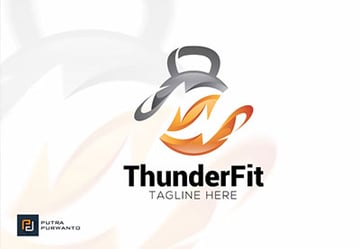 Thunder Fit Logo Template