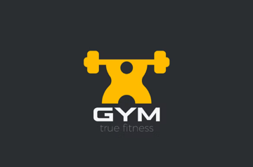 Logo GYM Powerlifting Bodybuilding Fitness Sport