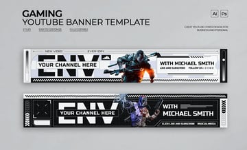 Gaming YouTube Banner Design