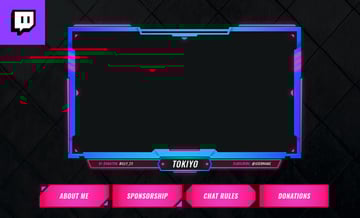 Twitch Facecam Overlay V7