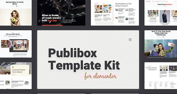 Publibox Blog & Magazine Elementor Template Kit