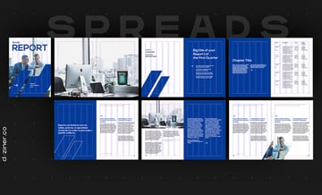 Financial Report Free InDesign Template