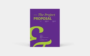 Project Proposal Template Word With Muted Color Schemes