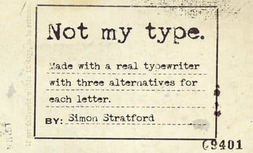 Typewriter Font Tattoo