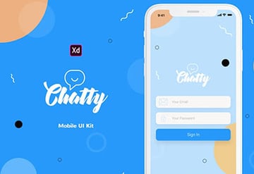 Chatty Adobe XD Mobile UI Kit