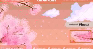 Twitch Overlay Maker With a Pixel Art Landscape Background