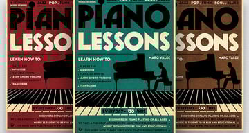 Piano Lessons Flyer Template