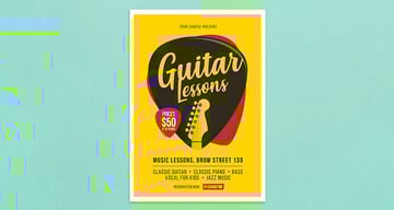 Guitar Lessons Flyer