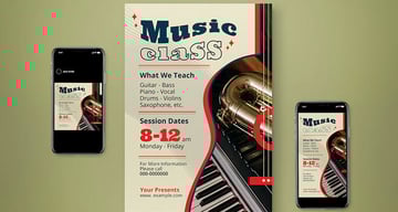 Music Class Flyer Set
