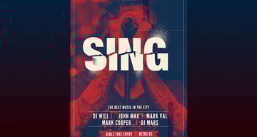 Sing Flyer Poster