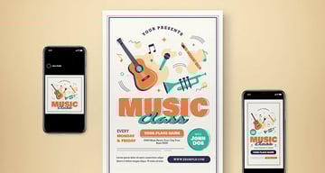 Music Class Flyer Set