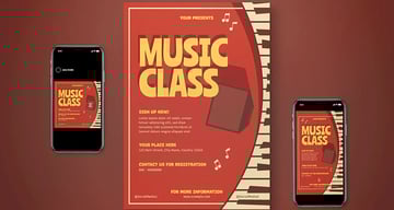 Music Class Flyer Set