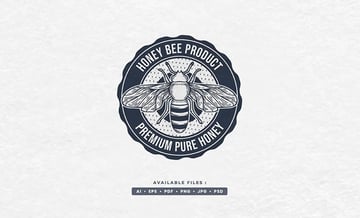 Honey Bee Vintage Logo