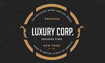 12 Vintage Logos & Badges