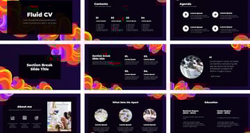 Fluid CV Free Presentation Template