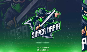 Super Mafia Sword Logo