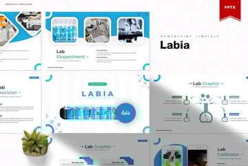 Labia Chemistry PowerPoint Template, a premium template from Envato Elements