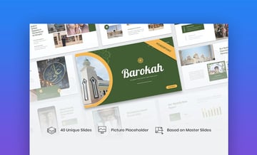 Barokah Islamic premium PowerPoint template