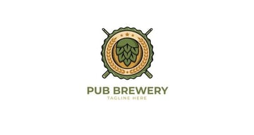 Pub Brewery Logo Template