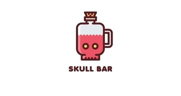 Skull Bar And Pub Logo
