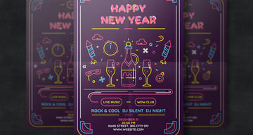 New Year Flyer Template