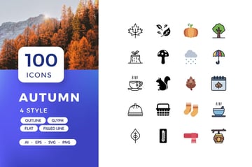 Autumn icons