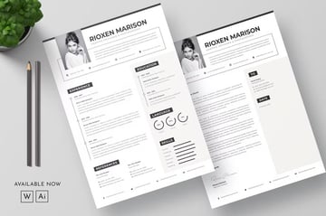 Infographic Resume Template for Word
