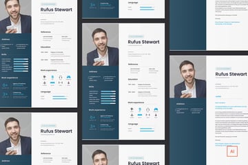Resume CV Template Infographic