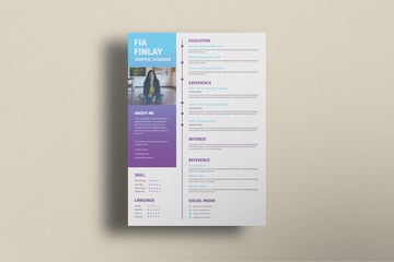 CV Resume Graphic Design Vol. 6