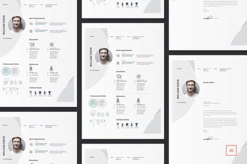 Resume CV Template Infographic