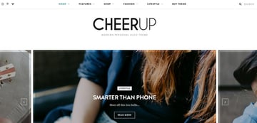 CheerUp is a food, blog, and magazine theme