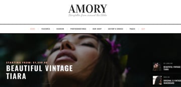 Amory is a responsive WordPress blog theme