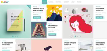 Flow is a creative blog theme