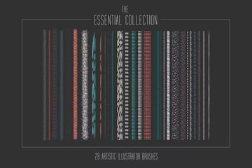 Essential Artistic Illustrator Brush Collection