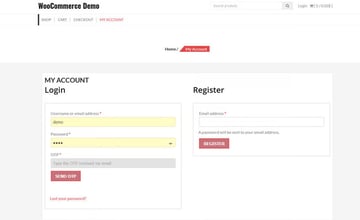 WooCommerce Two Factor Authentication