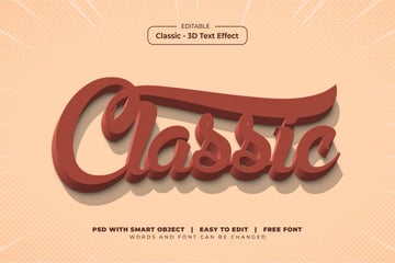 Classic - 3D Text Effect
