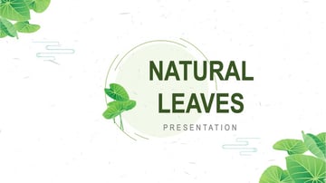 Natural Leaves PowerPoint Templates