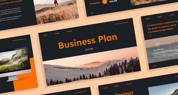 Dark Orange Modern Creative Business Plan