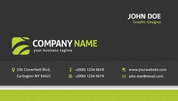 Business card design template