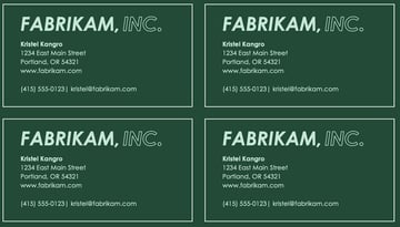 Bold logo business cards