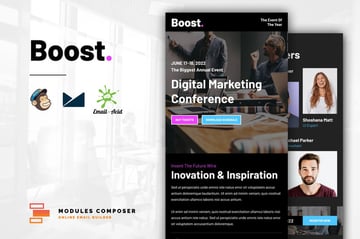 Boost is an event and conference responsive email template
