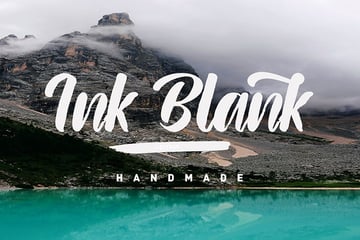 Try mixing Ink Blank with contrasting typefaces like Ropstone.