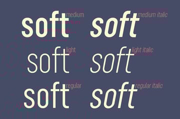 Lostfield and Saturasi are a great combination of fonts.