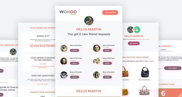 WOHOO - Beautiful Email Notifications Template
