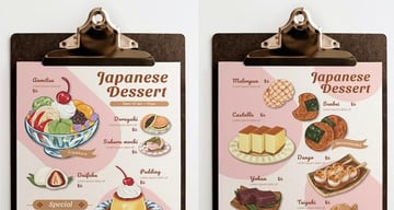 Dessert Menu Template