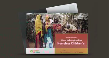 NGO, Charity, Fundraising Post Card (PSD)