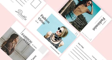 Postcard Size Template for Fashion (INDD)
