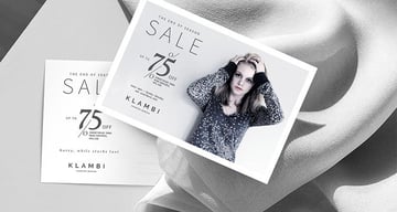 Printable Postcard Template for Sales (INDD, PSD)